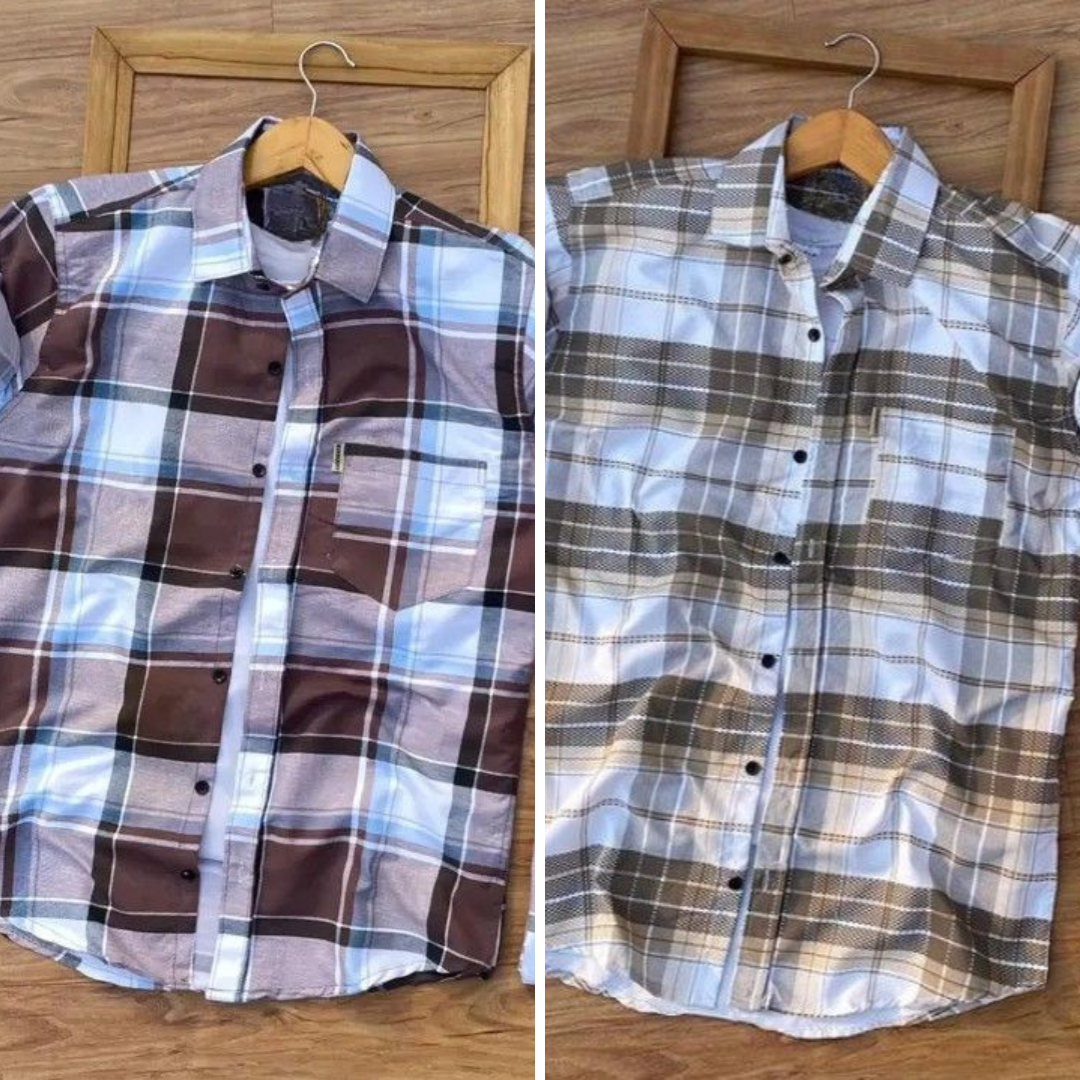 Men's Premium Check Shirt High Quality Combo