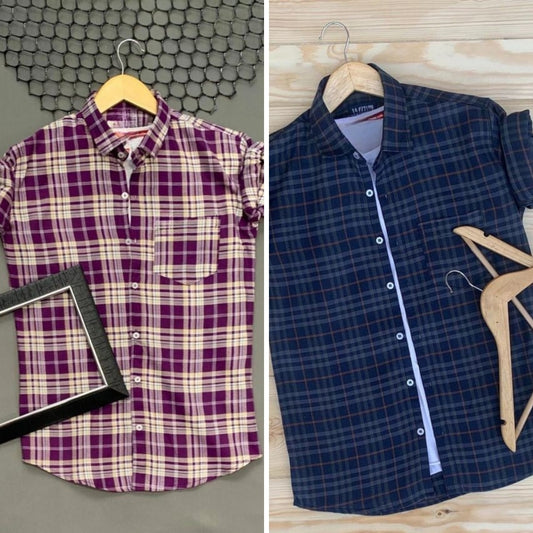 Men's Premium Check Shirt High Quality Combo