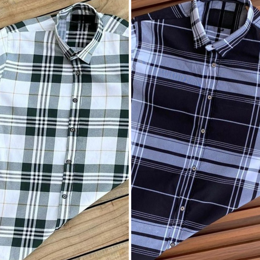 Men's Premium Check Shirt High Quality Combo