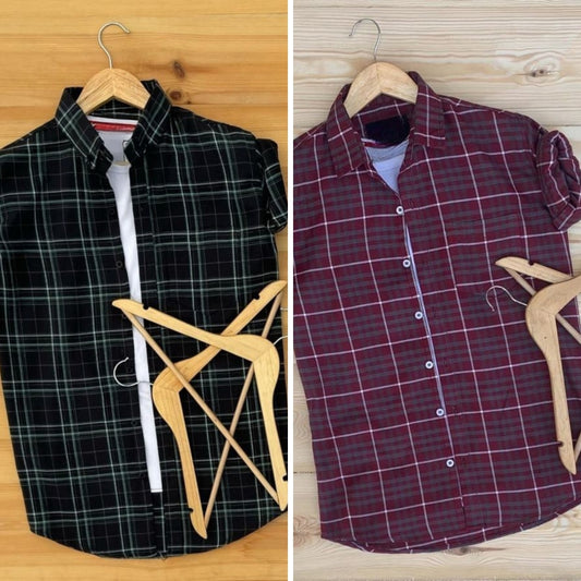 Men's Premium Check Shirt High Quality Combo