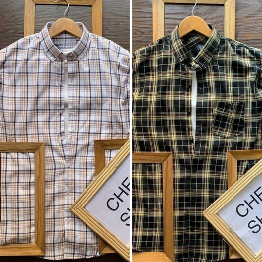 Men's Premium Check Shirt High Quality Combo