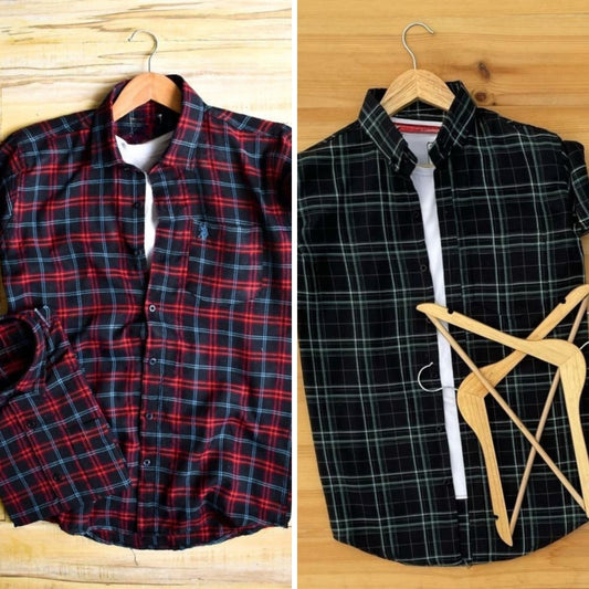 Men's Premium Check Shirt High Quality Combo