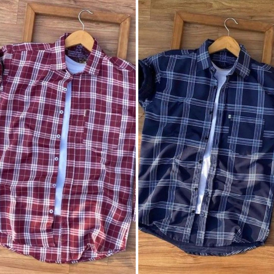 Men's Premium Check Shirt High Quality Combo