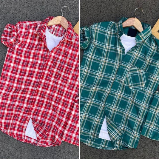 Men's Premium Check Shirt High Quality Combo