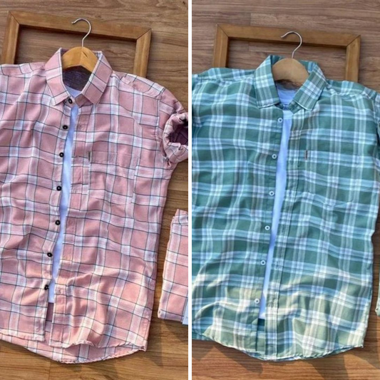Men's Premium Check Shirt High Quality Combo