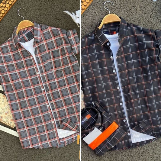 Men's Premium Check Shirt High Quality Combo