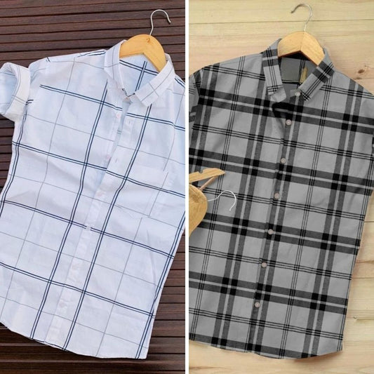 Men's Premium Check Shirt High Quality Combo