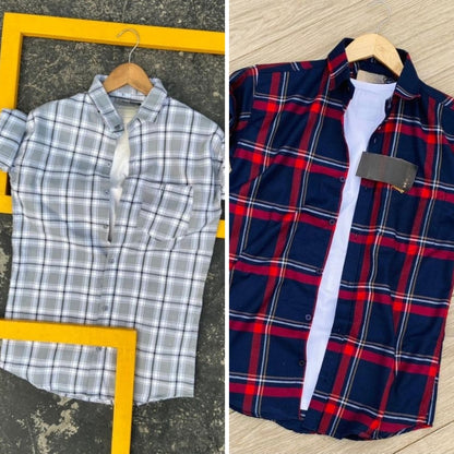 Men's Premium Check Shirt High Quality Combo