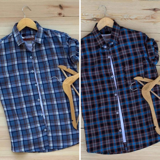 Men's Premium Check Shirt High Quality Combo
