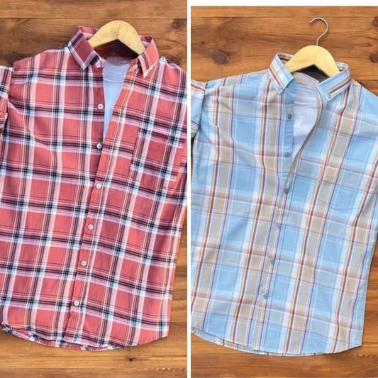 Men's Premium Check Shirt High Quality Combo